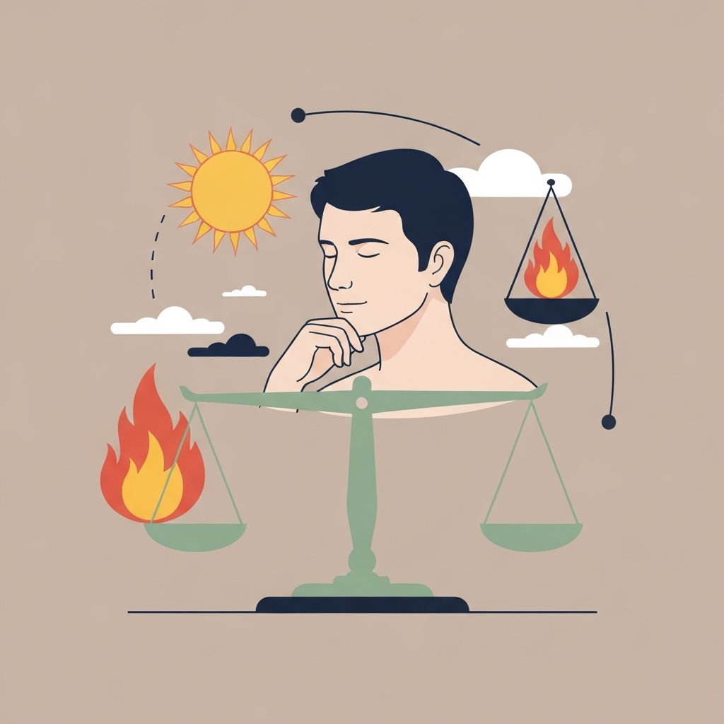 Visual representation of energy balance concept